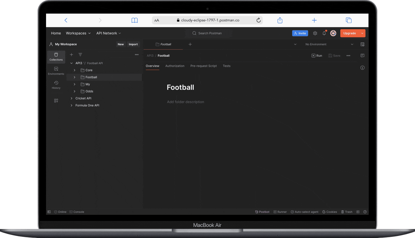 Access all endpoints in Postman