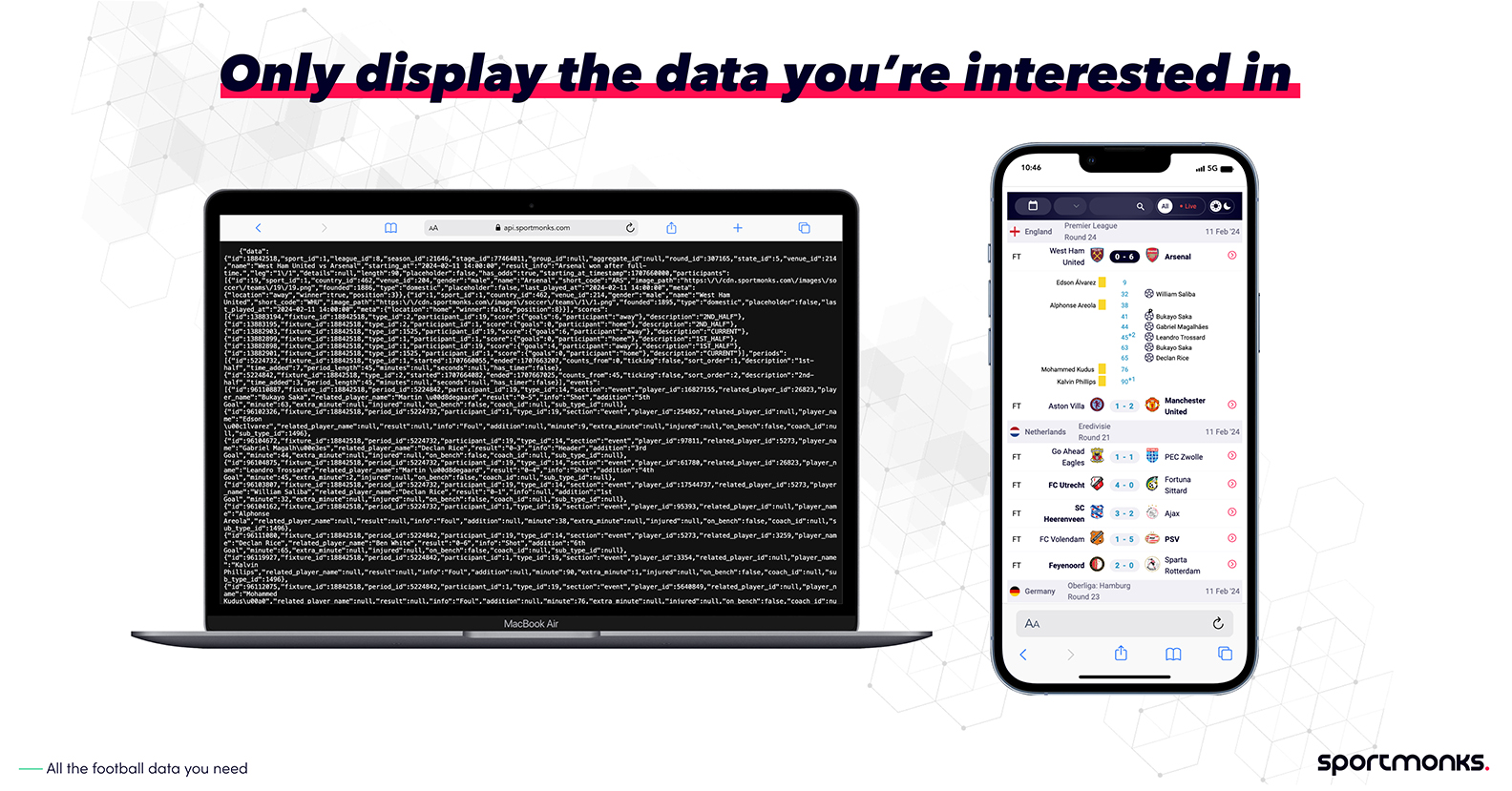 Only display the data you're interested in